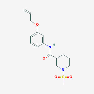 N-[3-(allyloxy)phenyl]-1-(methylsulfonyl)-3-piperidinecarboxamide