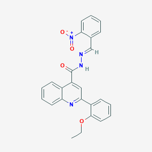 2-(2-ethoxyphenyl)-N'-{2-nitrobenzylidene}-4-quinolinecarbohydrazide