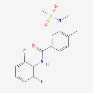 N-(2,6-difluorophenyl)-4-methyl-3-[methyl(methylsulfonyl)amino]benzamide