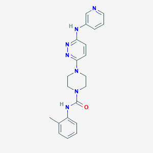 N-(2-methylphenyl)-4-[6-(3-pyridinylamino)-3-pyridazinyl]-1-piperazinecarboxamide