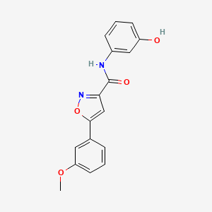 N-(3-hydroxyphenyl)-5-(3-methoxyphenyl)-3-isoxazolecarboxamide