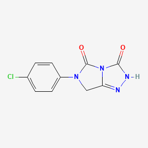 molecular formula C10H7ClN4O2 B4456656 6-(4-chlorophenyl)-6,7-dihydro-3H-imidazo[5,1-c][1,2,4]triazole-3,5(2H)-dione 