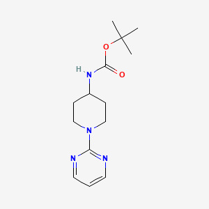 molecular formula C14H22N4O2 B4456672 Tert-butyl (1-(pyrimidin-2-yl)piperidin-4-yl)carbamate 