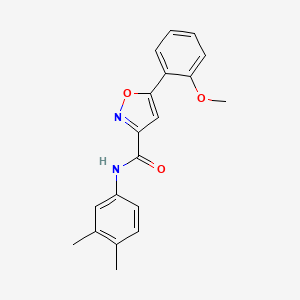 N-(3,4-dimethylphenyl)-5-(2-methoxyphenyl)-3-isoxazolecarboxamide