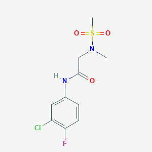 N~1~-(3-chloro-4-fluorophenyl)-N~2~-methyl-N~2~-(methylsulfonyl)glycinamide