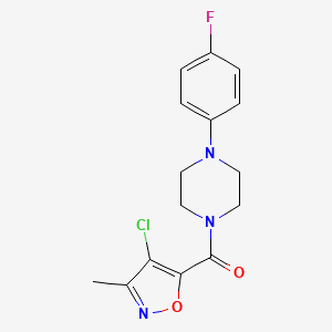 1-[(4-chloro-3-methyl-5-isoxazolyl)carbonyl]-4-(4-fluorophenyl)piperazine