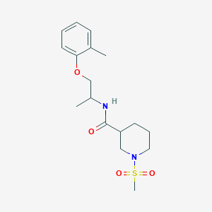 N-[1-methyl-2-(2-methylphenoxy)ethyl]-1-(methylsulfonyl)-3-piperidinecarboxamide