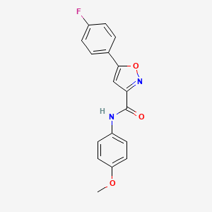 5-(4-fluorophenyl)-N-(4-methoxyphenyl)-3-isoxazolecarboxamide