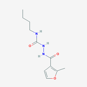 molecular formula C11H17N3O3 B445674 N-butyl-2-(2-methyl-3-furoyl)hydrazinecarboxamide 