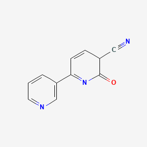 molecular formula C11H7N3O B4456746 6-oxo-5,6-dihydro-2,3'-bipyridine-5-carbonitrile 