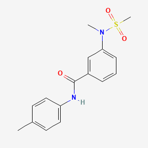 3-[methyl(methylsulfonyl)amino]-N-(4-methylphenyl)benzamide