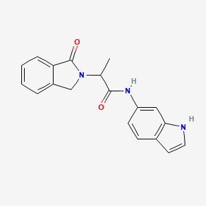 N-1H-indol-6-yl-2-(1-oxo-1,3-dihydro-2H-isoindol-2-yl)propanamide