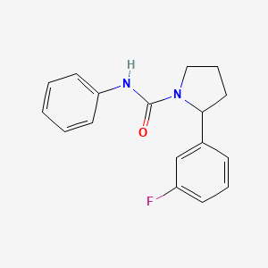 2-(3-fluorophenyl)-N-phenyl-1-pyrrolidinecarboxamide