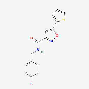 N-(4-fluorobenzyl)-5-(2-thienyl)-3-isoxazolecarboxamide