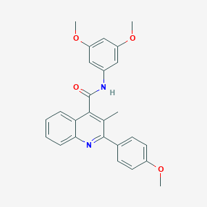 N-(3,5-dimethoxyphenyl)-2-(4-methoxyphenyl)-3-methylquinoline-4-carboxamide