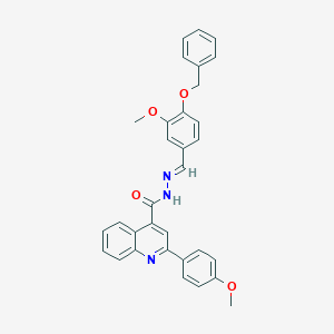 N'-[4-(benzyloxy)-3-methoxybenzylidene]-2-(4-methoxyphenyl)-4-quinolinecarbohydrazide