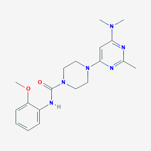 4-[6-(dimethylamino)-2-methyl-4-pyrimidinyl]-N-(2-methoxyphenyl)-1-piperazinecarboxamide