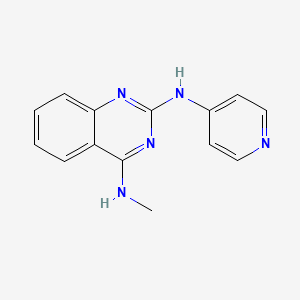 molecular formula C14H13N5 B4456874 N~4~-methyl-N~2~-4-pyridinyl-2,4-quinazolinediamine 