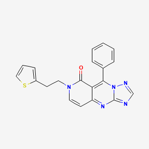 molecular formula C20H15N5OS B4456895 9-phenyl-7-[2-(2-thienyl)ethyl]pyrido[4,3-d][1,2,4]triazolo[1,5-a]pyrimidin-8(7H)-one 