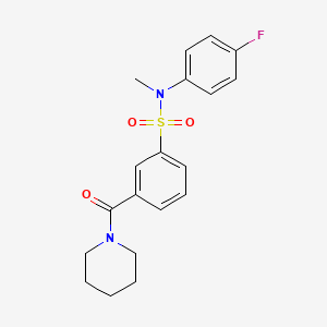 N-(4-fluorophenyl)-N-methyl-3-(1-piperidinylcarbonyl)benzenesulfonamide