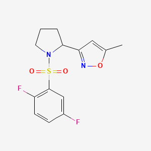 3-{1-[(2,5-difluorophenyl)sulfonyl]-2-pyrrolidinyl}-5-methylisoxazole