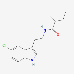 N-[2-(5-chloro-1H-indol-3-yl)ethyl]-2-methylbutanamide