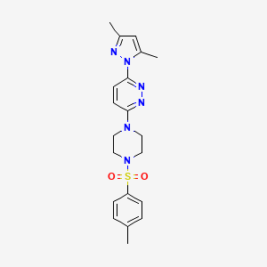 3-(3,5-dimethyl-1H-pyrazol-1-yl)-6-{4-[(4-methylphenyl)sulfonyl]-1-piperazinyl}pyridazine