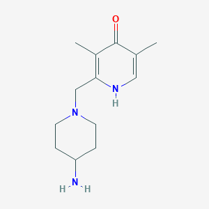 2-[(4-amino-1-piperidinyl)methyl]-3,5-dimethyl-4-pyridinol