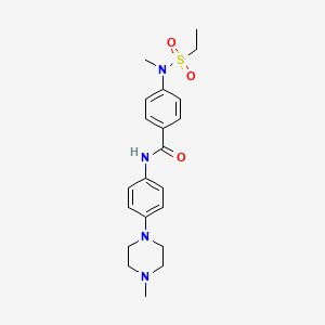 4-[(ethylsulfonyl)(methyl)amino]-N-[4-(4-methyl-1-piperazinyl)phenyl]benzamide