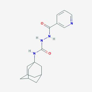 molecular formula C17H22N4O2 B445702 N-(1-adamantyl)-2-(3-pyridinylcarbonyl)hydrazinecarboxamide 