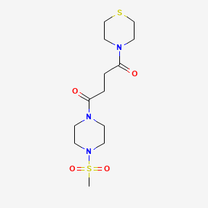 1-[4-(Methylsulfonyl)piperazin-1-yl]-4-(thiomorpholin-4-yl)butane-1,4-dione