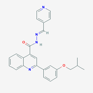 2-(3-isobutoxyphenyl)-N'-(4-pyridinylmethylene)-4-quinolinecarbohydrazide