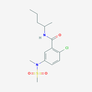 2-chloro-N-(1-methylbutyl)-5-[methyl(methylsulfonyl)amino]benzamide