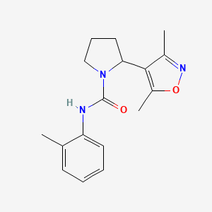 2-(3,5-dimethyl-1,2-oxazol-4-yl)-N-(2-methylphenyl)pyrrolidine-1-carboxamide