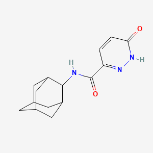 molecular formula C15H19N3O2 B4457081 N-2-adamantyl-6-oxo-1,6-dihydro-3-pyridazinecarboxamide 