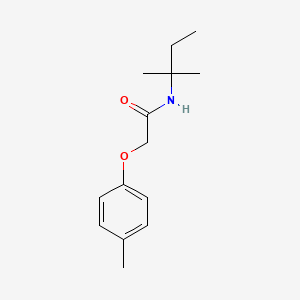 molecular formula C14H21NO2 B4457107 N-(1,1-dimethylpropyl)-2-(4-methylphenoxy)acetamide 