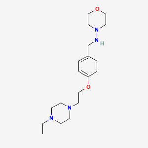 N-{4-[2-(4-ethyl-1-piperazinyl)ethoxy]benzyl}-4-morpholinamine