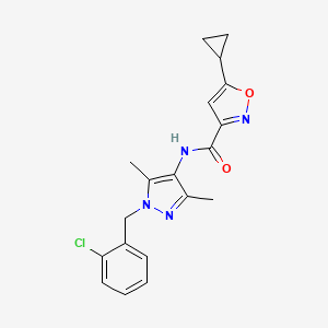 N-[1-(2-chlorobenzyl)-3,5-dimethyl-1H-pyrazol-4-yl]-5-cyclopropyl-3-isoxazolecarboxamide