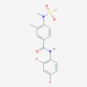 N-(2,4-difluorophenyl)-3-methyl-4-[methyl(methylsulfonyl)amino]benzamide