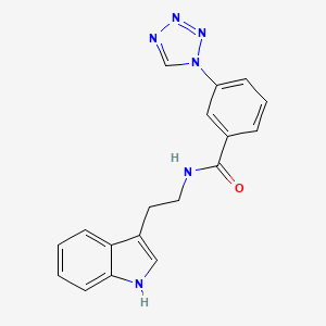 N-[2-(1H-indol-3-yl)ethyl]-3-(1H-tetrazol-1-yl)benzamide