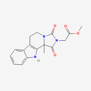 molecular formula C17H17N3O4 B4457218 methyl (11b-methyl-1,3-dioxo-5,6,11,11b-tetrahydro-1H-imidazo[1',5':1,2]pyrido[3,4-b]indol-2(3H)-yl)acetate 