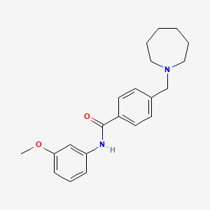 4-(1-azepanylmethyl)-N-(3-methoxyphenyl)benzamide