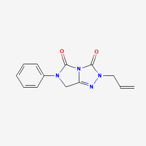 molecular formula C13H12N4O2 B4457262 2-allyl-6-phenyl-6,7-dihydro-3H-imidazo[5,1-c][1,2,4]triazole-3,5(2H)-dione 