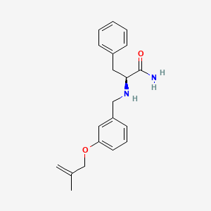 (2S)-2-({3-[(2-methylprop-2-en-1-yl)oxy]benzyl}amino)-3-phenylpropanamide