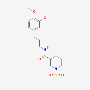 N-[3-(3,4-dimethoxyphenyl)propyl]-1-(methylsulfonyl)-3-piperidinecarboxamide