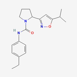 N-(4-ethylphenyl)-2-(5-isopropyl-3-isoxazolyl)-1-pyrrolidinecarboxamide