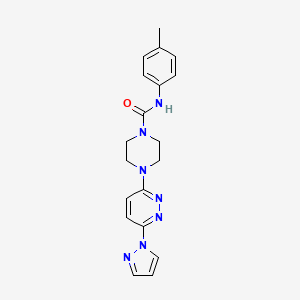 N-(4-methylphenyl)-4-[6-(1H-pyrazol-1-yl)-3-pyridazinyl]-1-piperazinecarboxamide