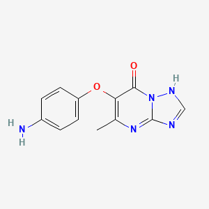 molecular formula C12H11N5O2 B4457362 6-(4-aminophenoxy)-5-methyl[1,2,4]triazolo[1,5-a]pyrimidin-7-ol 