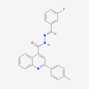 N'-(3-fluorobenzylidene)-2-(4-methylphenyl)-4-quinolinecarbohydrazide