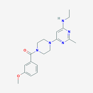 N-ethyl-6-[4-(3-methoxybenzoyl)-1-piperazinyl]-2-methyl-4-pyrimidinamine